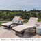 GDFStudio Lakeport 3pc Outdoor Wicker Chaise Lounge Chair and Table Set with Cushions